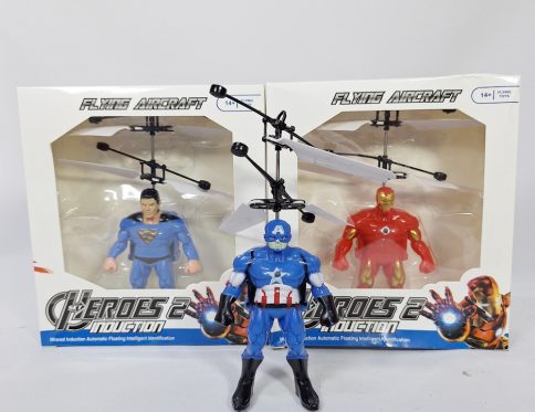 FLYING SUPER HERO CAPTAIN AMERICA INUCTION PLANE WITH LIGHT