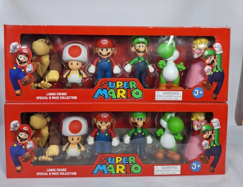 NINTENDO 6 PIECES SUPER MARIO BROTHERS BIG  SET TOYS