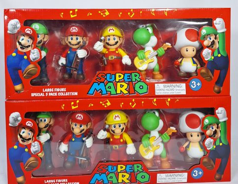 NINTENDO 6 PIECES SUPER MARIO BROTHERS SMALL  SET TOYS